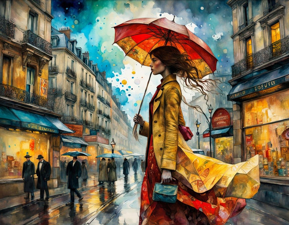 Rainy Day in the city.. (5)  by @Margot