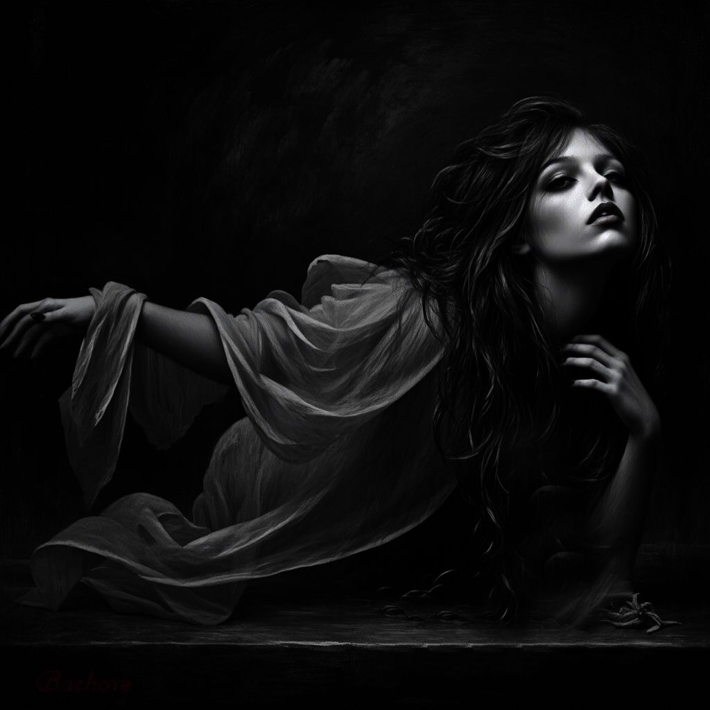 Beauty in darkness, lit