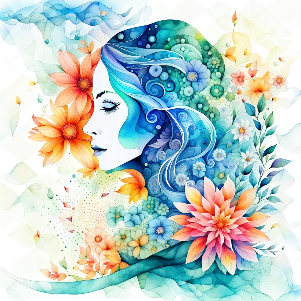 Floral Woman 05