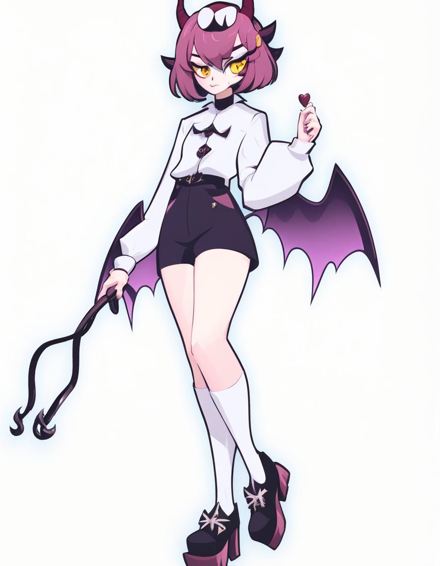 Light hot girl style Hazbin Hotel character