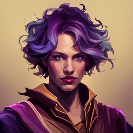Ms. Purple - AI Generated Artwork - NightCafe Creator