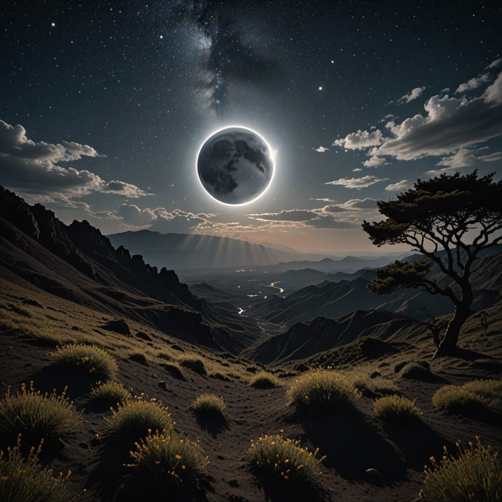 Earth Eclipse Viewed from Space