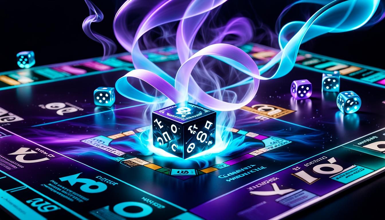 celestial Monopoly game. Opalescent irridescent translucent ...