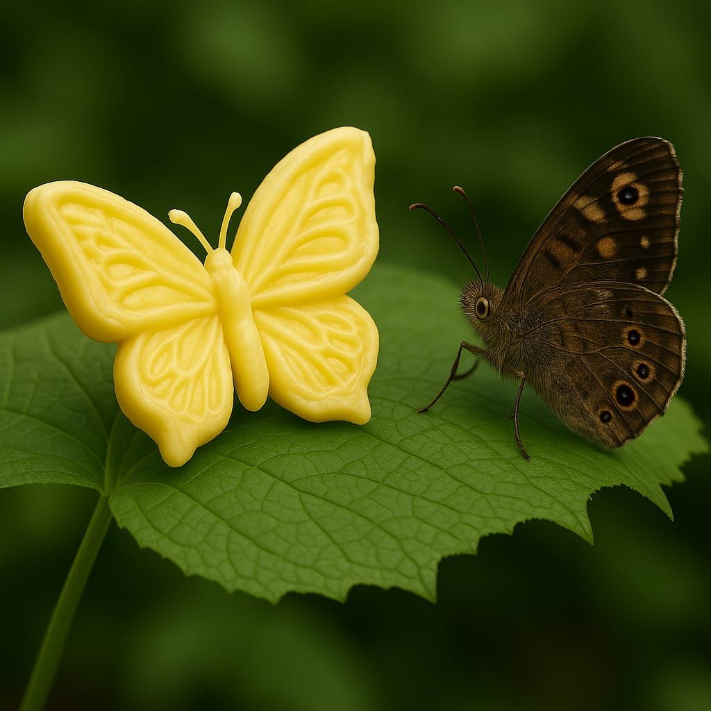 when real confused butterfly meets butterfly