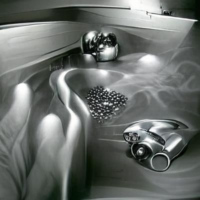 Stainless steel bathtub with bubbles