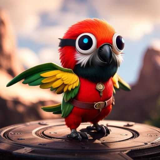 Super Chibi Parrot - SD XL Testing - AI Generated Artwork - NightCafe ...