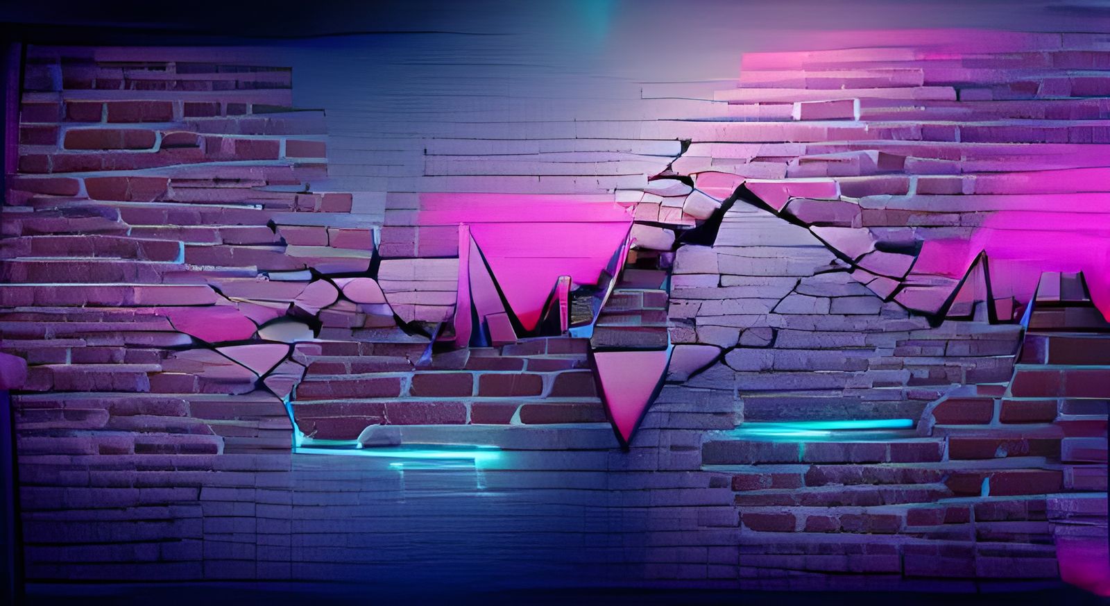Metalic Broken Wall