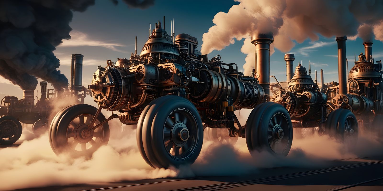 Mobile Steampunk City