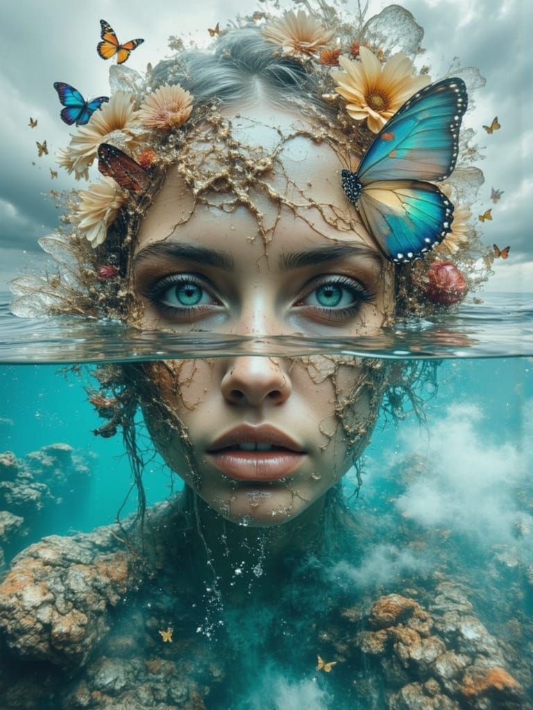 Between air and water  by @Baggy