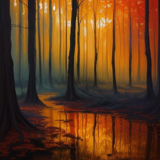  ethereal and mystical  forest   by @Mapont