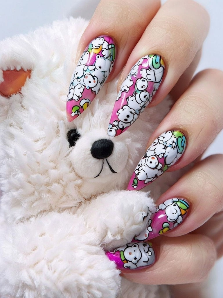 A close-up of a hand with long