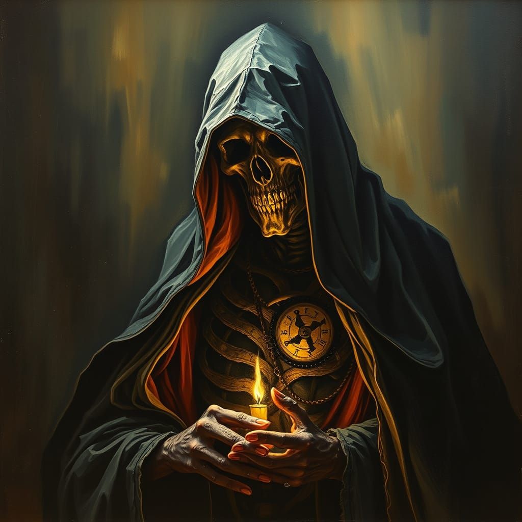 allegory. oil painting by Felicien Rops  by @byarrow