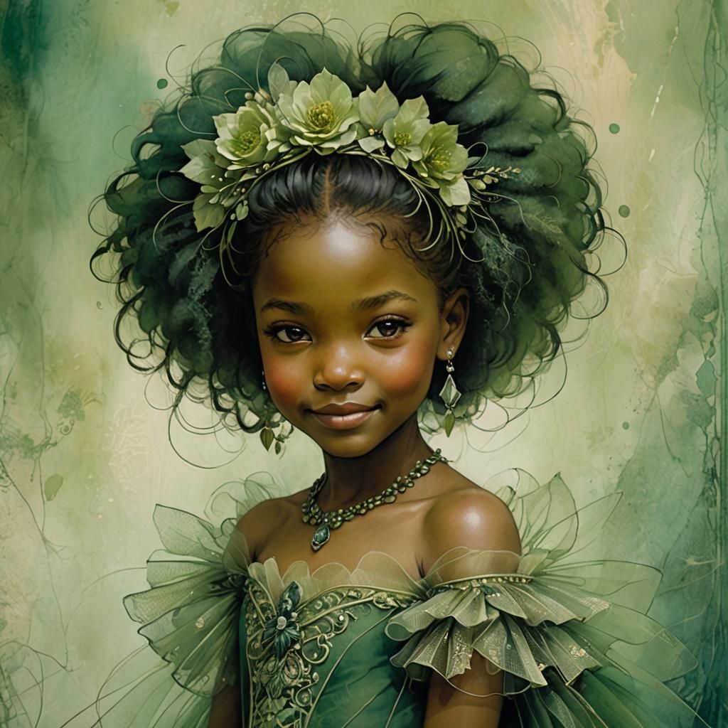 Green portrait