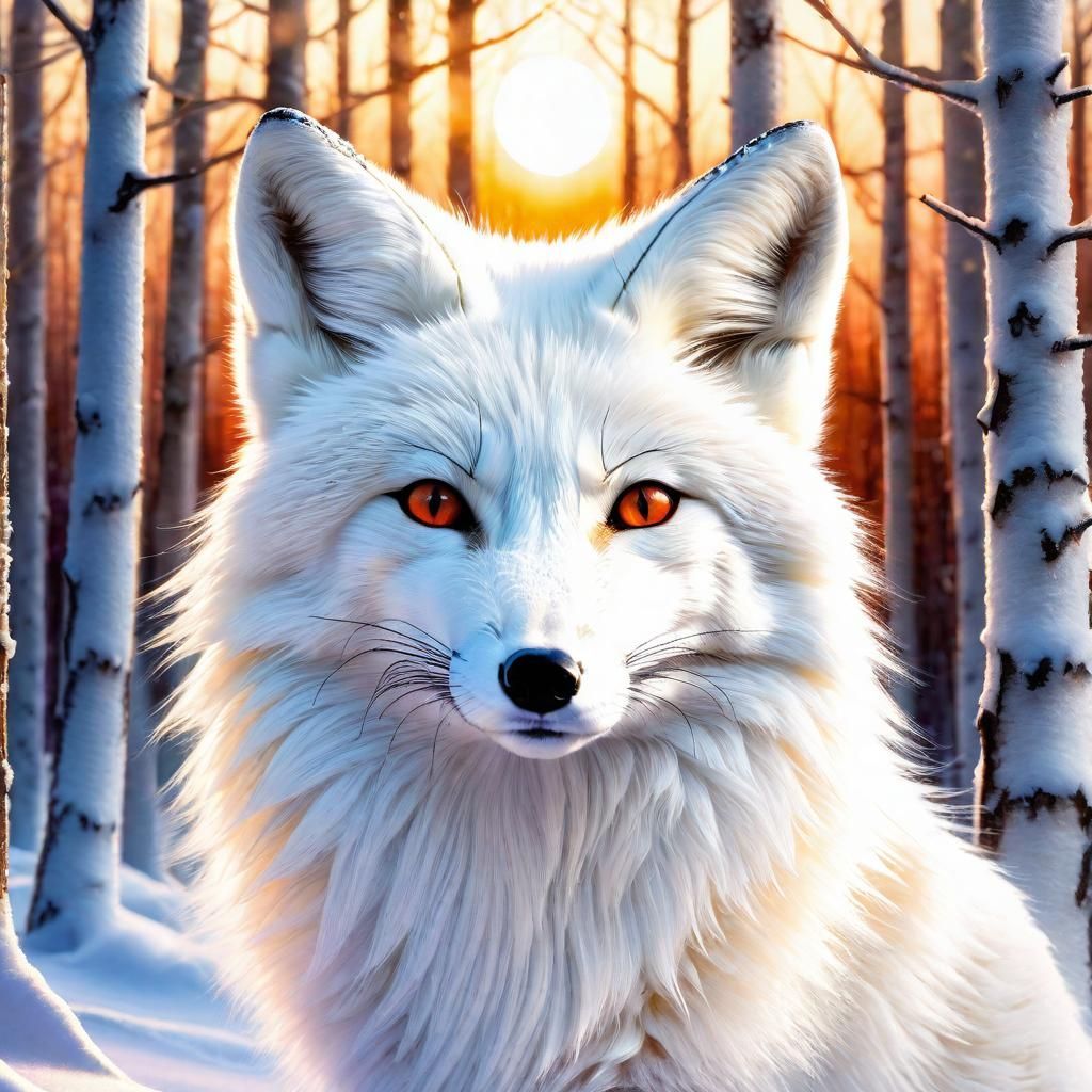 White fox - AI Generated Artwork - NightCafe Creator