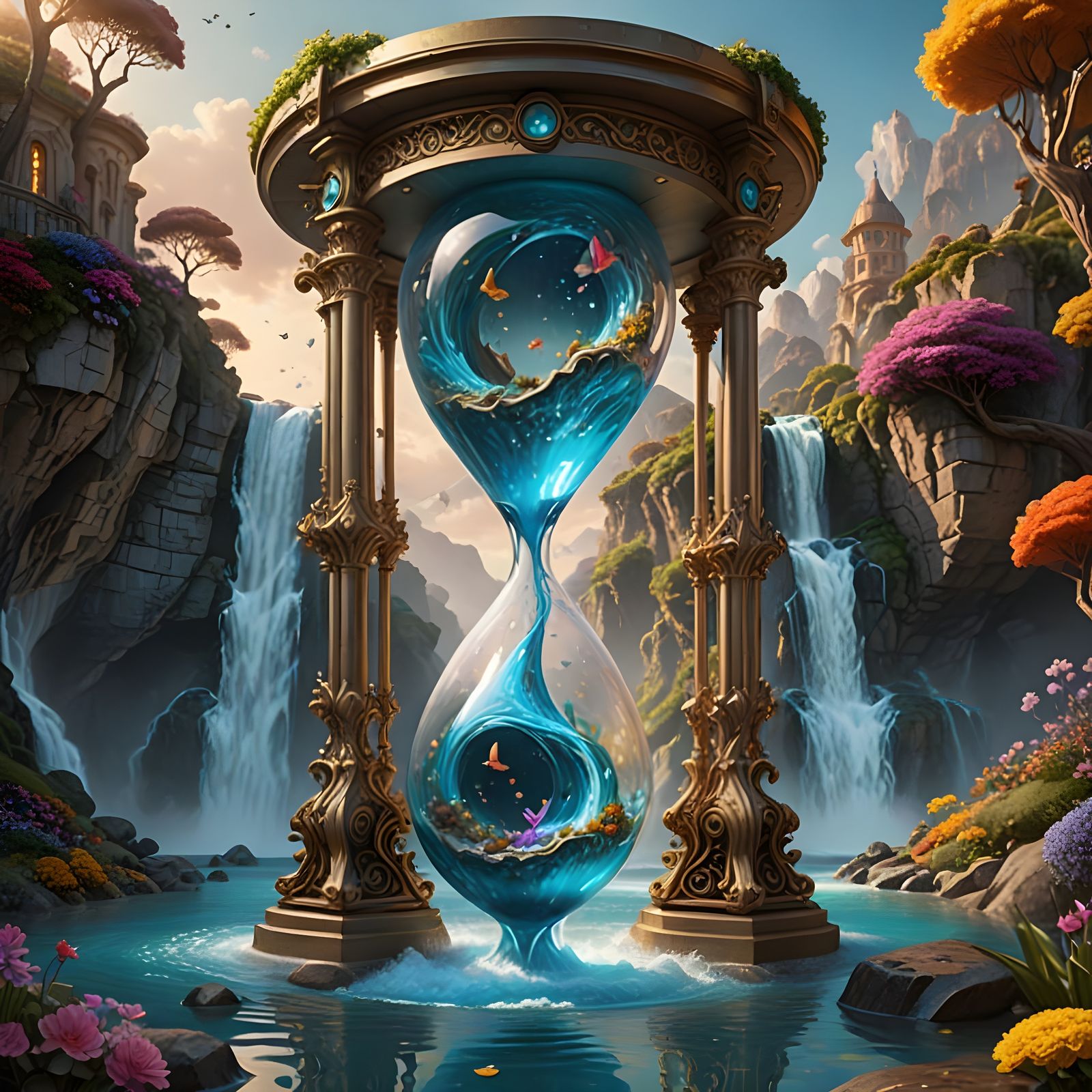 Hourglass Waterfall  by @JSCA