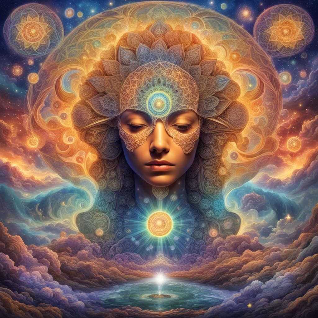 Infinite self aware being, infused with peace and satisfaction - AI ...