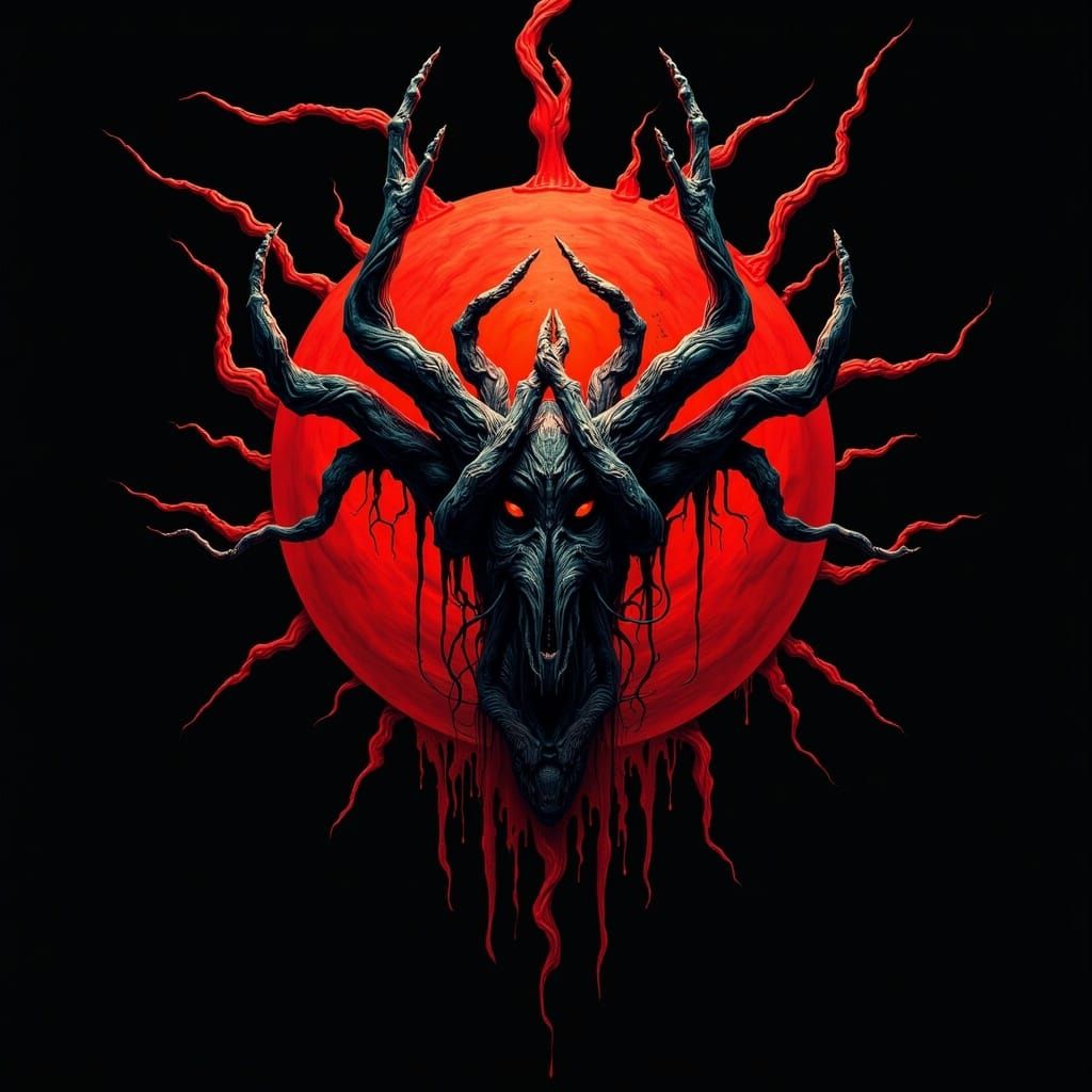 <lora:Abstract Horror:0.5> a logo spanning the center is the Text: "Abstract Horror"