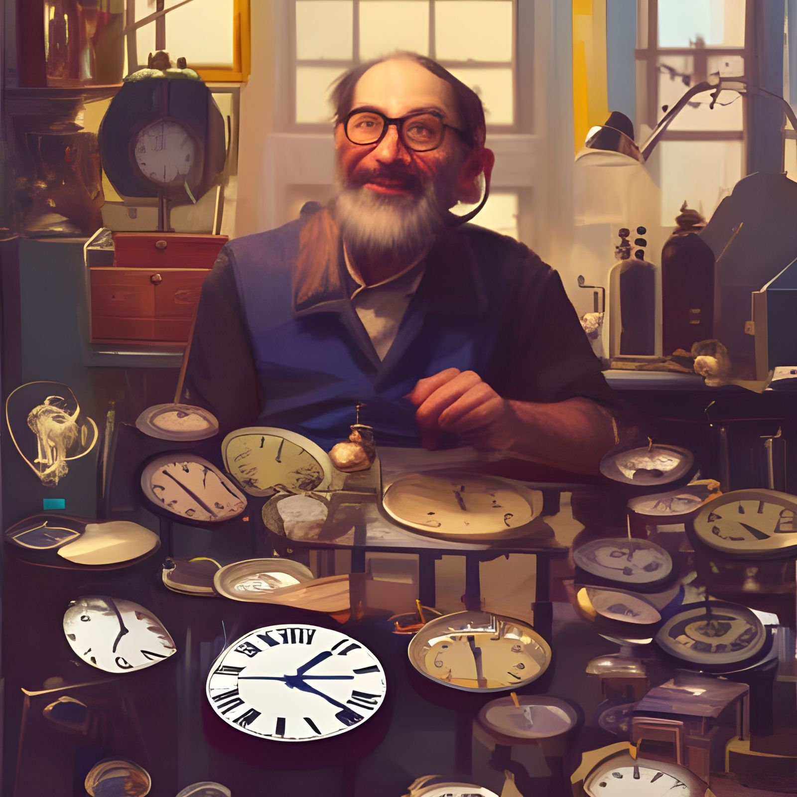 Experienced clockmaker AI Generated Artwork NightCafe Creator