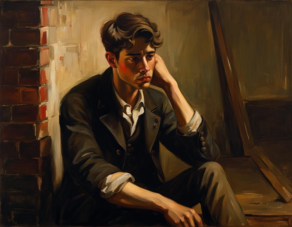 Exhaustion (style of Thomas Eakins)  by @MagisterLudorum