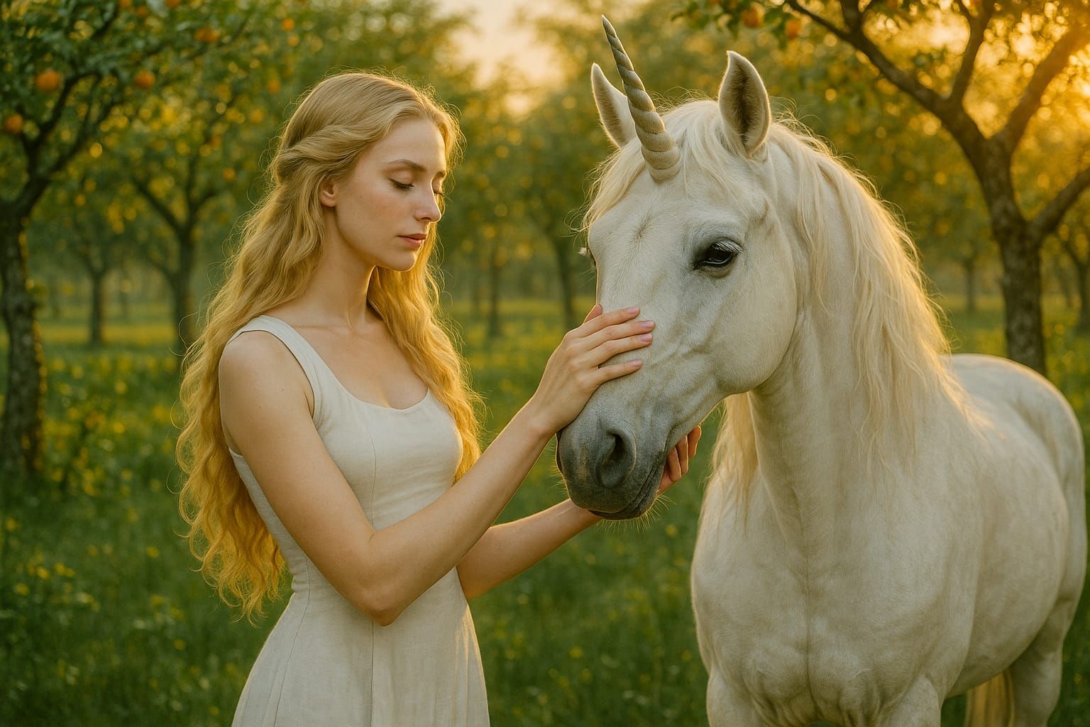 Modern Lady and the Unicorn