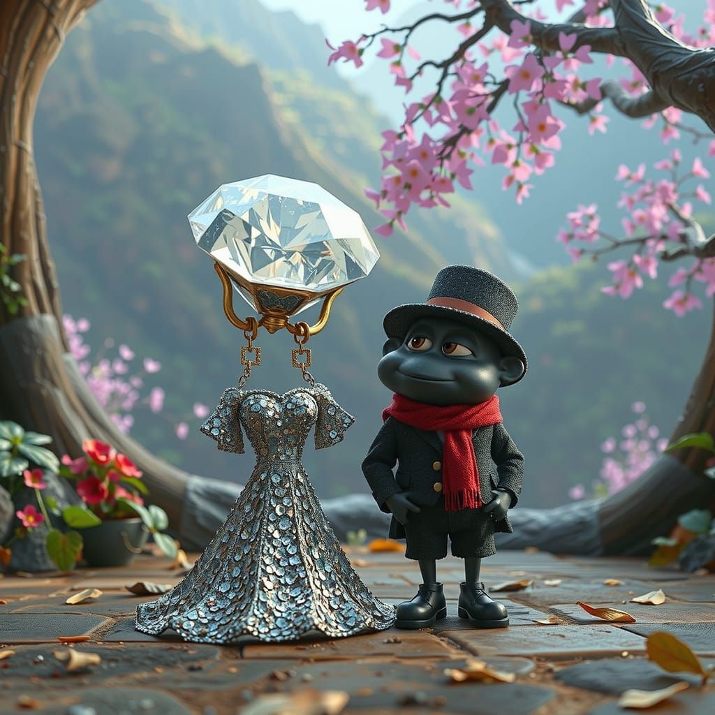 unlikely friends: coal & diamond