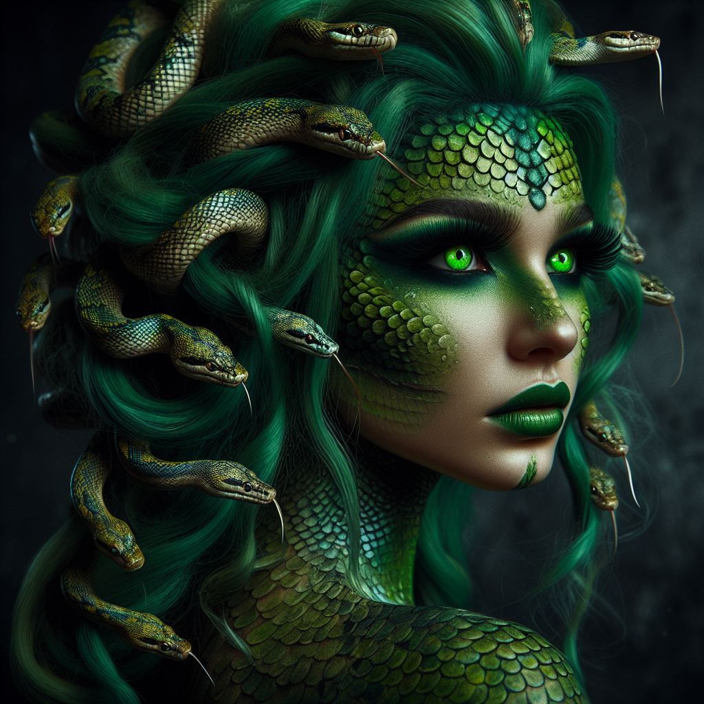 Gorgeous green gorgons