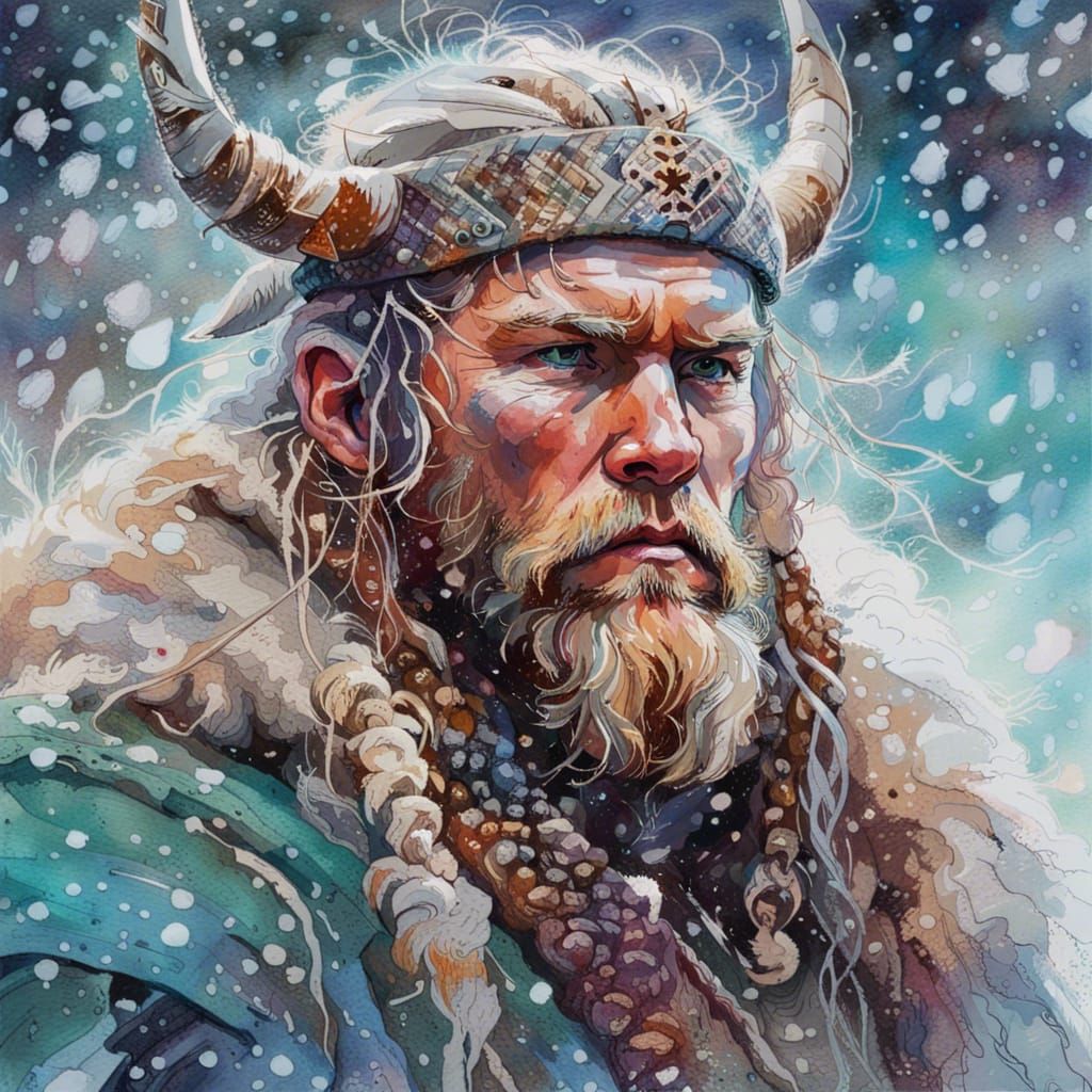 Portrait of a wild viking  by @Gokiburi