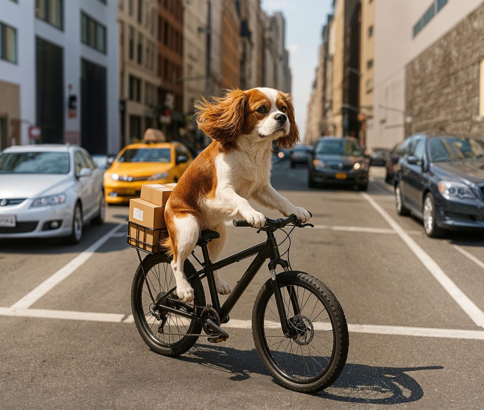 Canine NY Bike Messenger