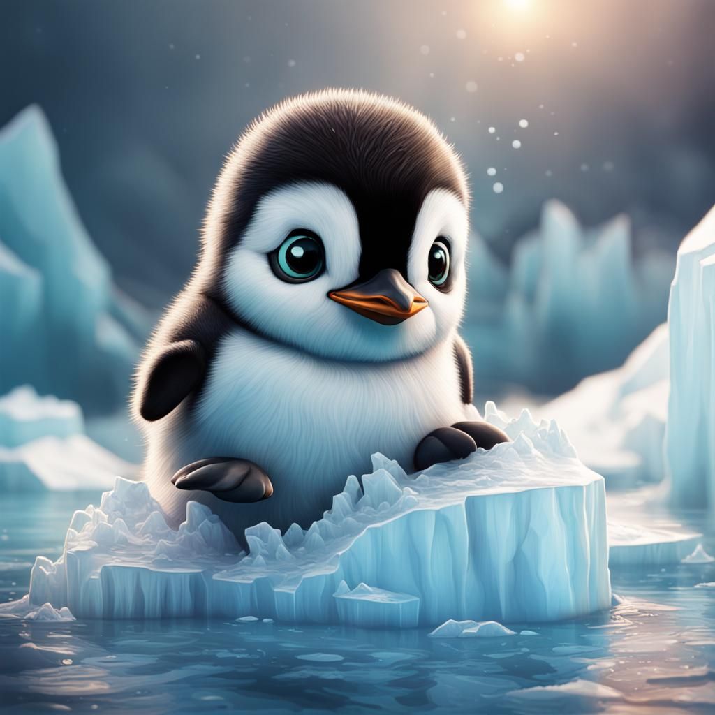 Baby Penguin - AI Generated Artwork - NightCafe Creator