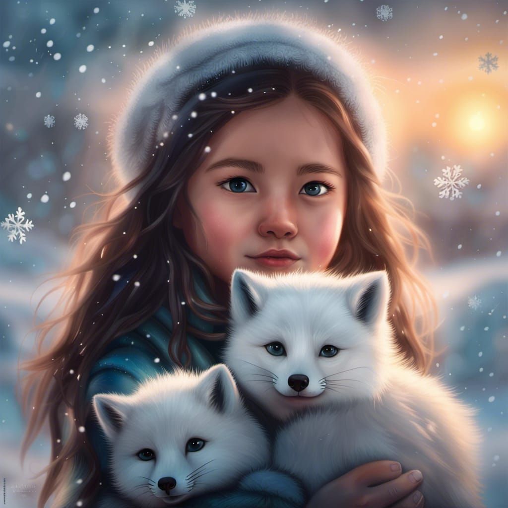 Snowy portrait ❄️ 🌨️  by @Lillith