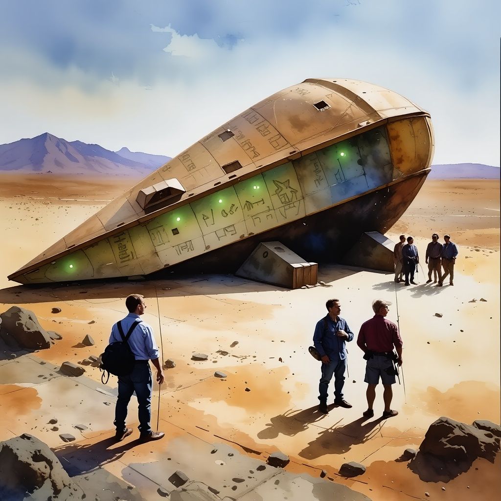 Desert Discovery: Unearthing an Ancient Spaceship