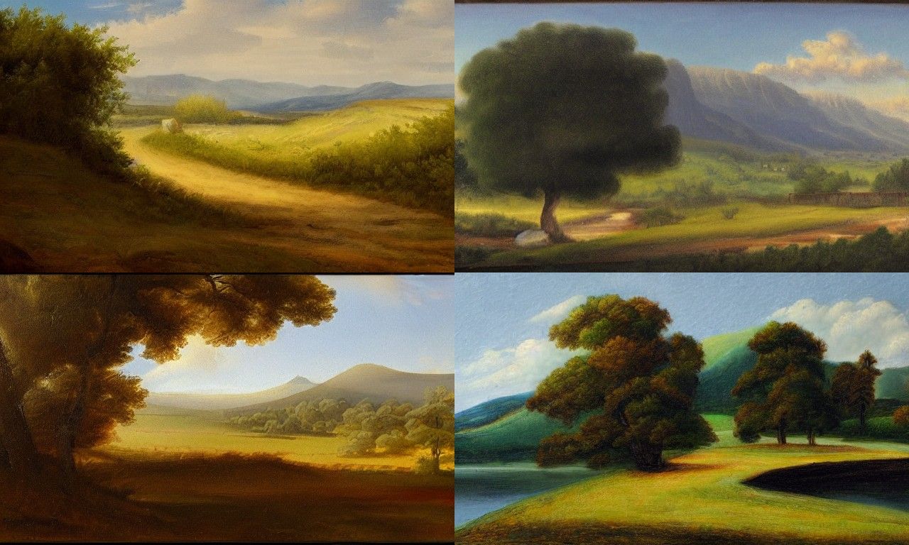 Landscape in the style of Realism