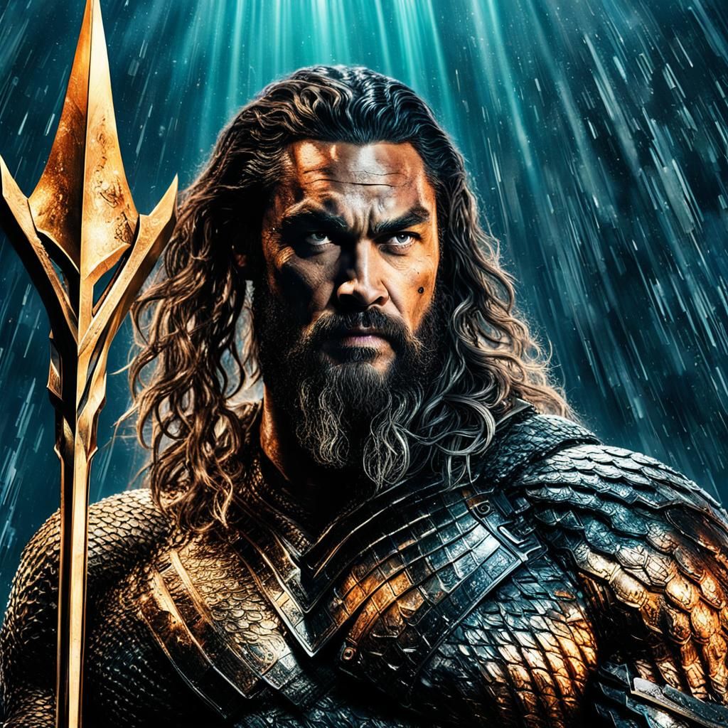 Jason Momoa in the movie Aquaman - AI Generated Artwork - NightCafe Creator