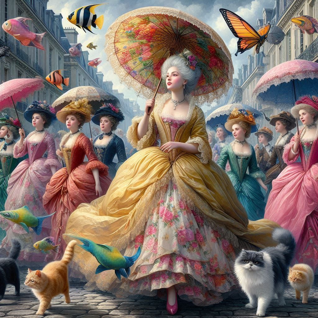 Parasols and Fish #3