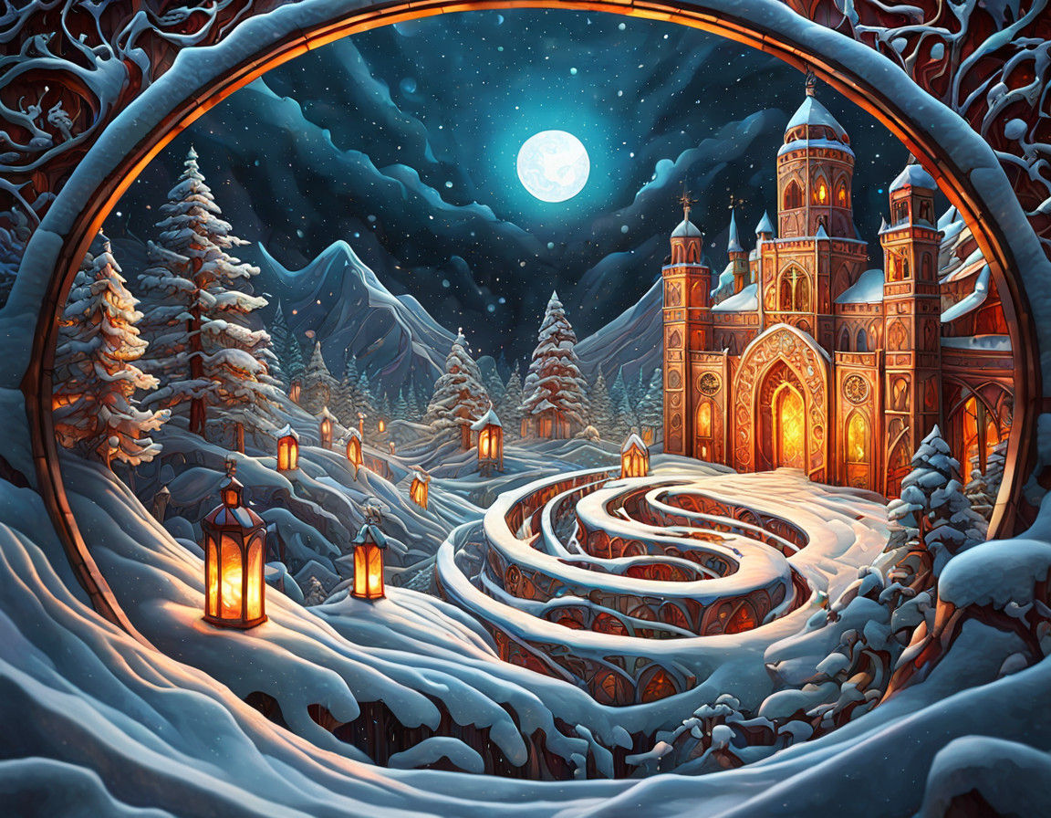 Festive winter surrealism   by @Raven