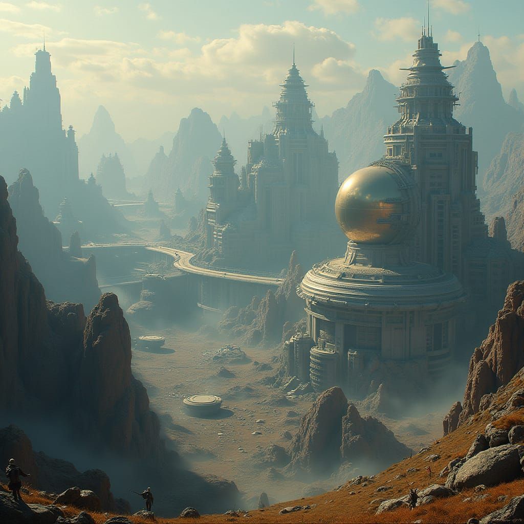 Epic Open-World in Cyberpunk Style with Intricate Architectu...