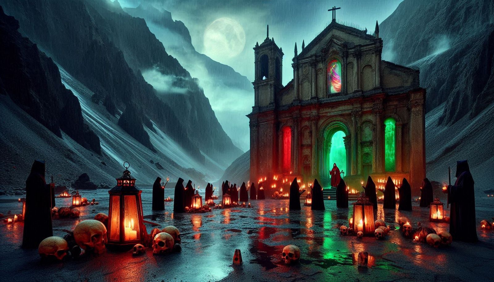 como brujos en las misas negras