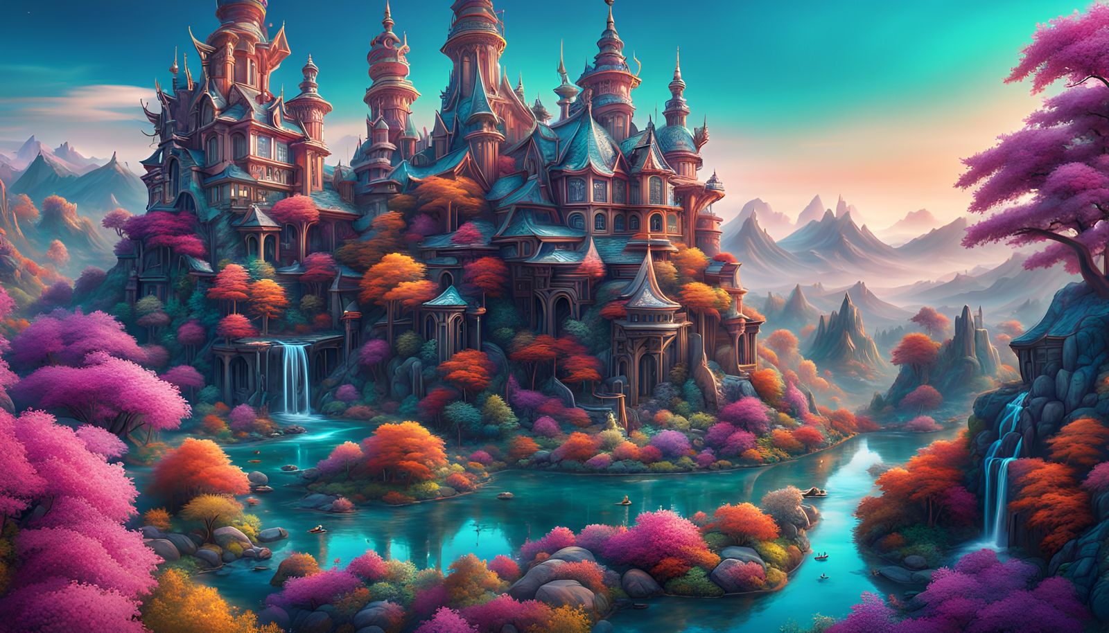 A world where technology and nature coexist harmoniously  by @Nasir