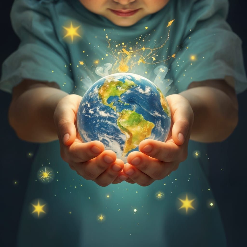 It's in our hands to save the Earth  by @Lurk