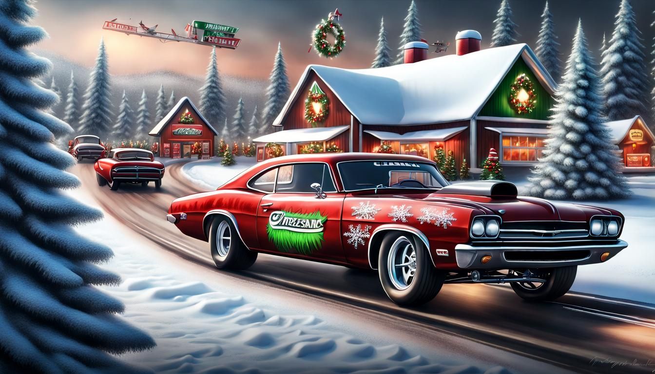 Christmas Drag Racing