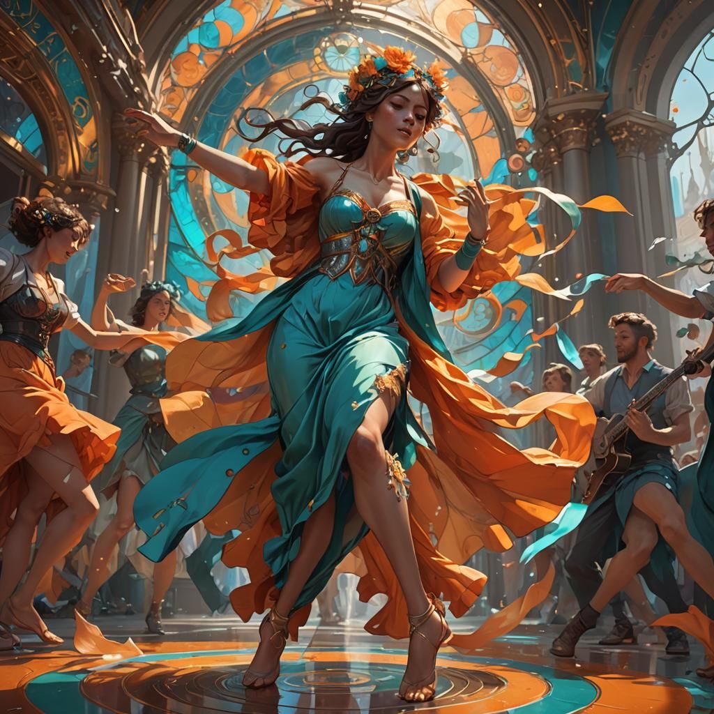 Music sings in harmony sweet
So we can dance on nimble feet.