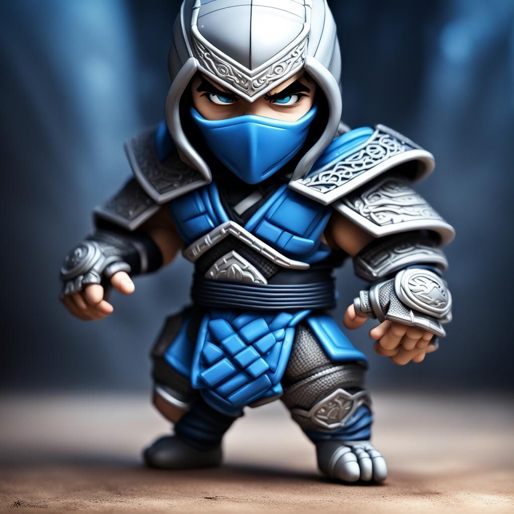 Mortal combat character subzero in chibi