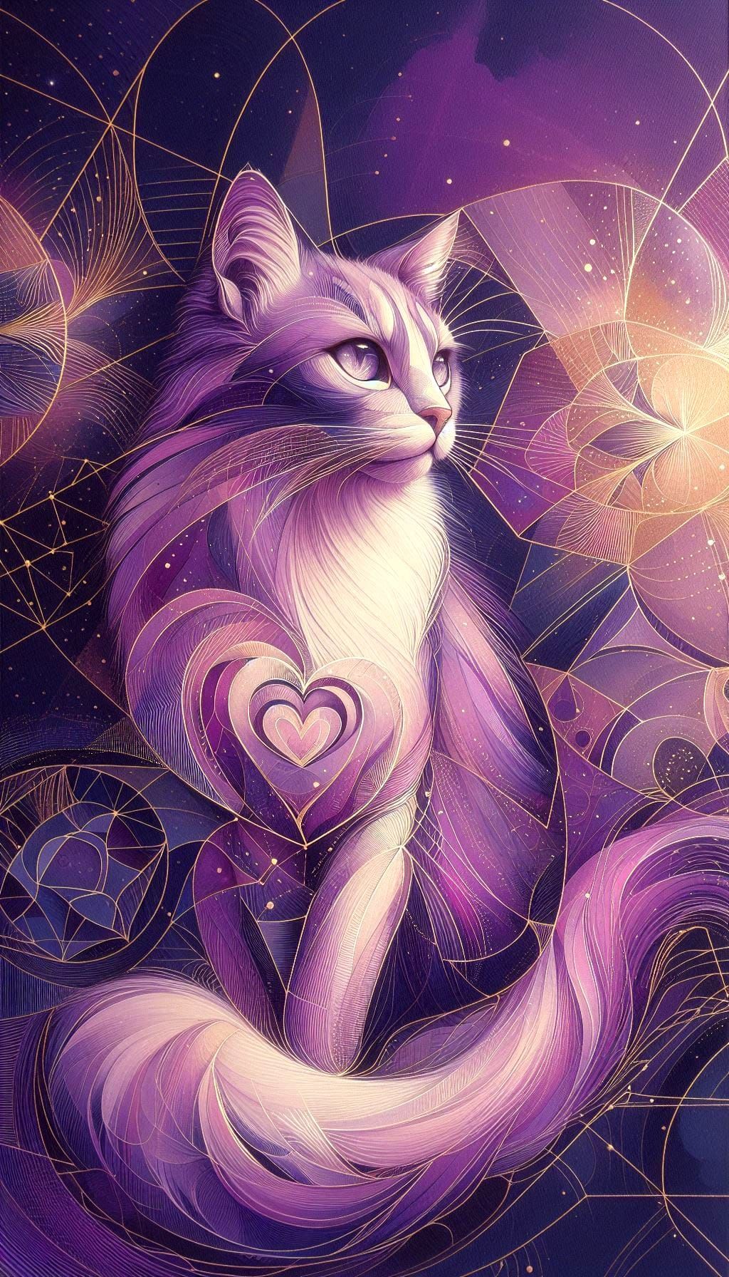 Purple cat