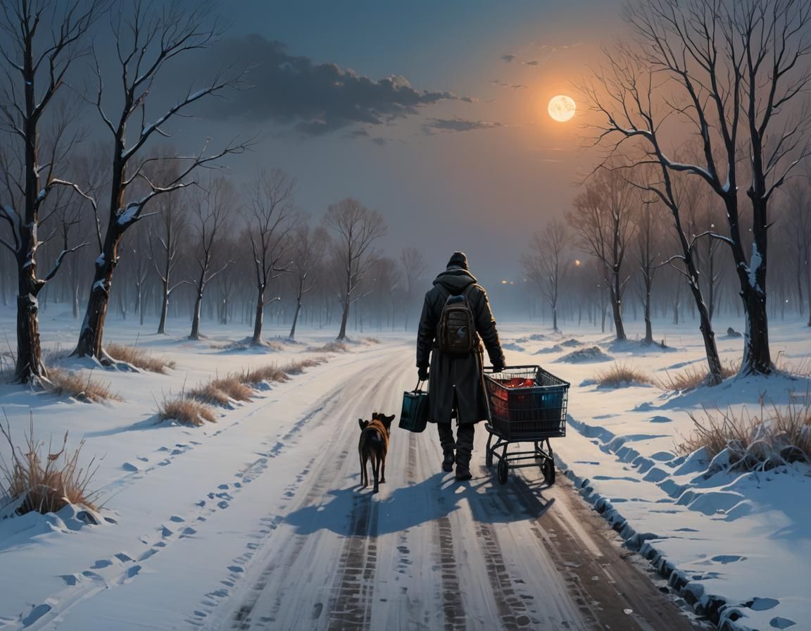 Alone at the end of the world  by @FilFantAIsies