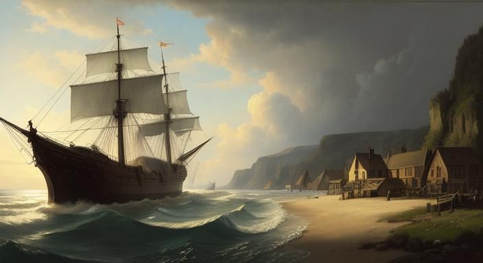 In the style of Andreas Achenbach