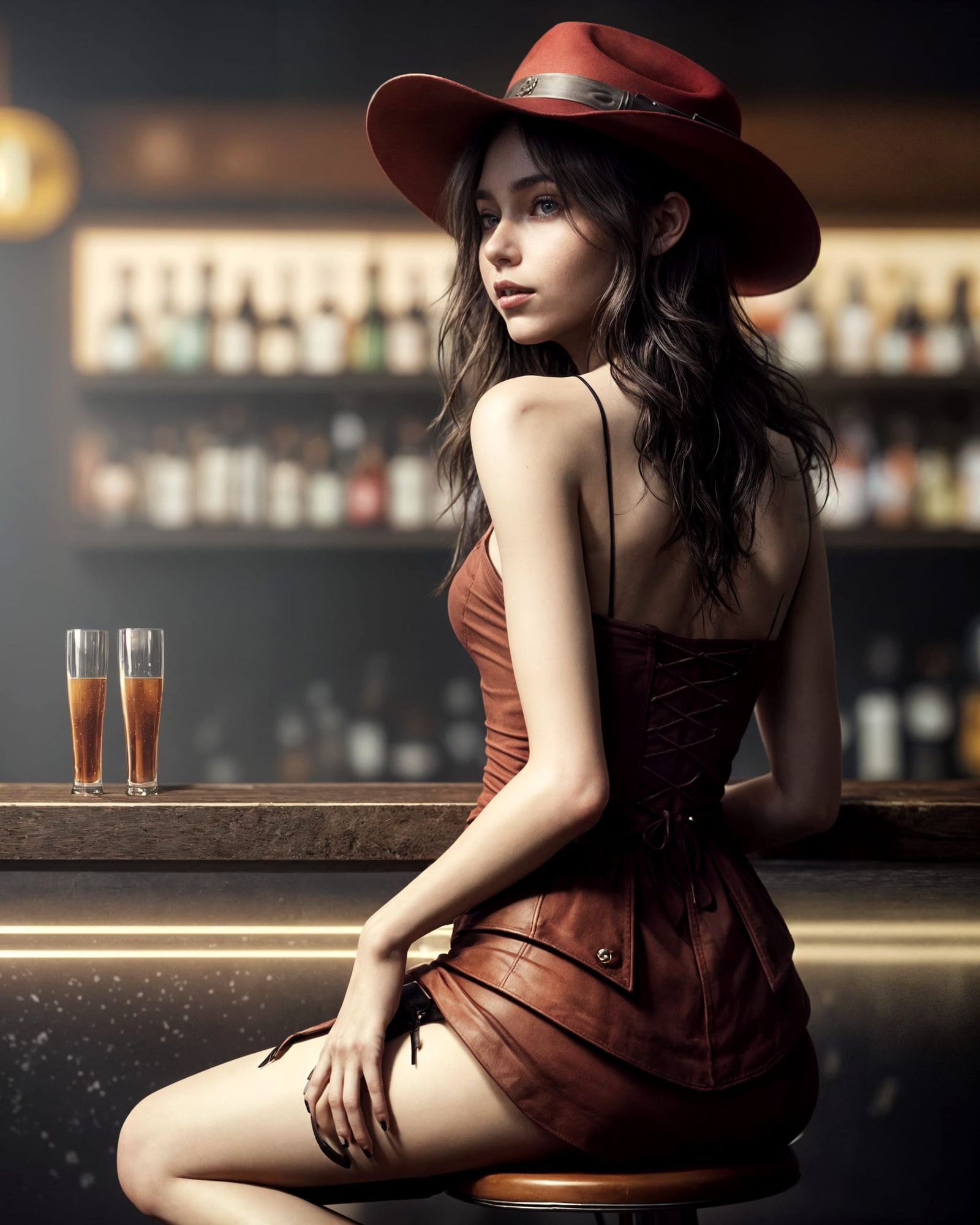 Rosalinda at the bar