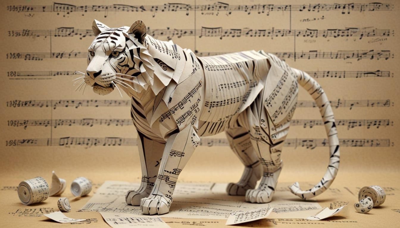 A musical paper tiger.    by @Kartik Gada