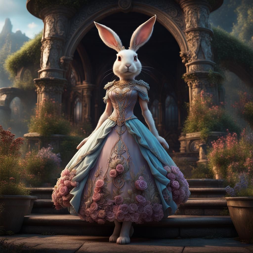 Bunny dress to impress - AI Generated Artwork - NightCafe Creator