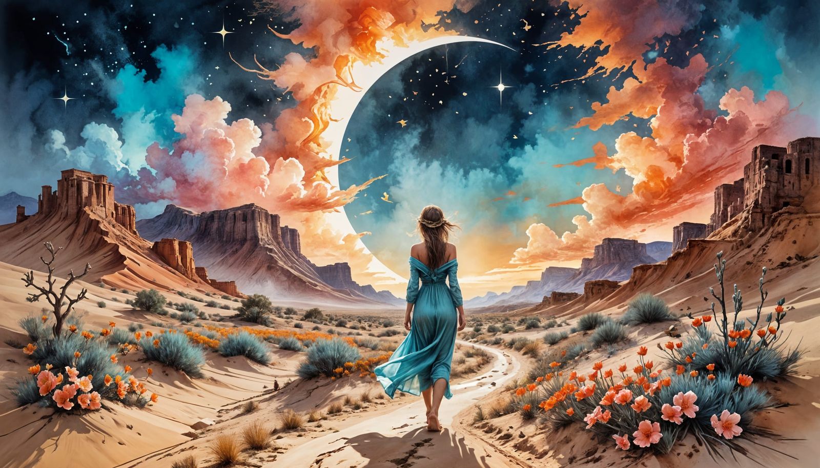 In mirages a path into the portal of timeless allure emerges.  by @Joris