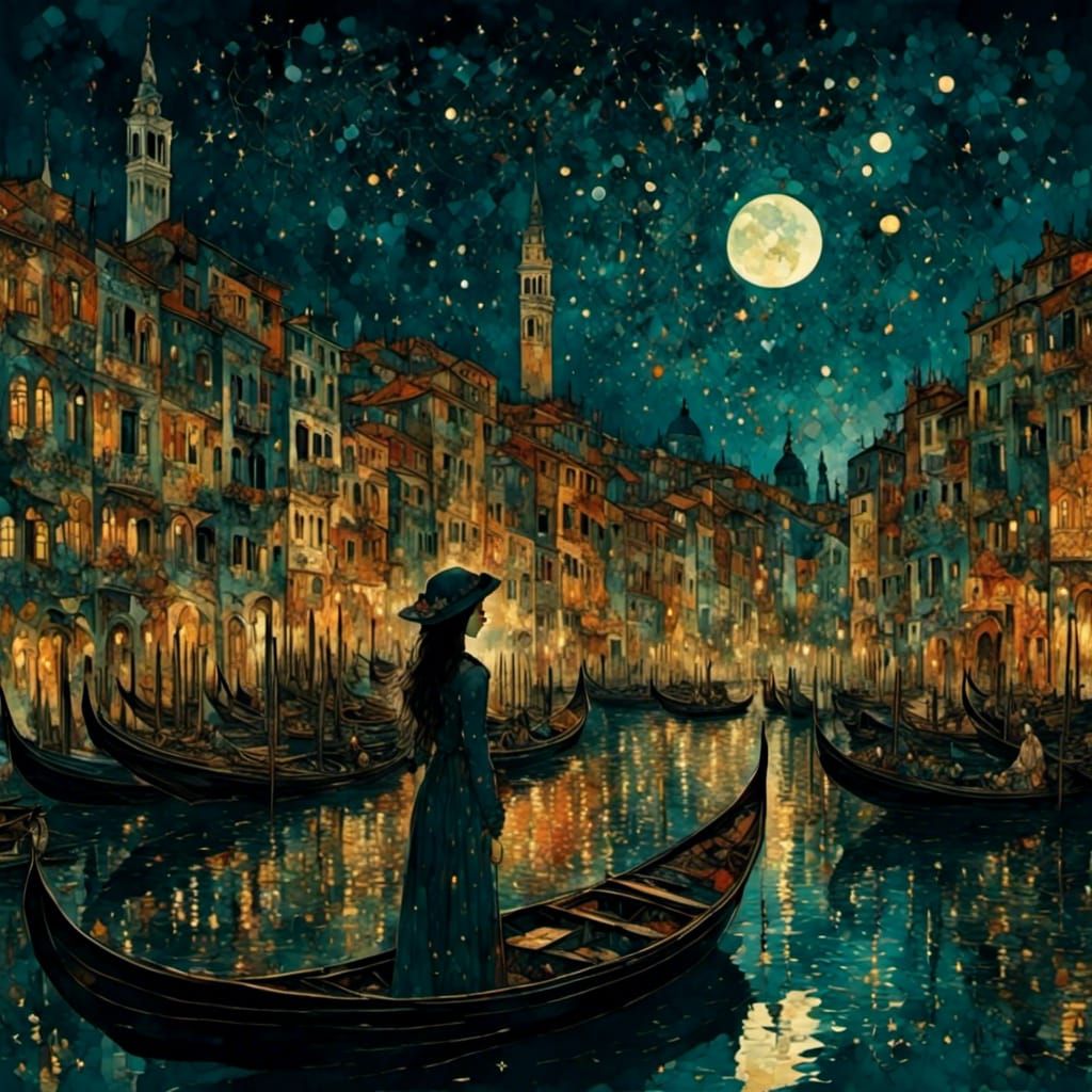 Nightly Venice  by @beeblebrox